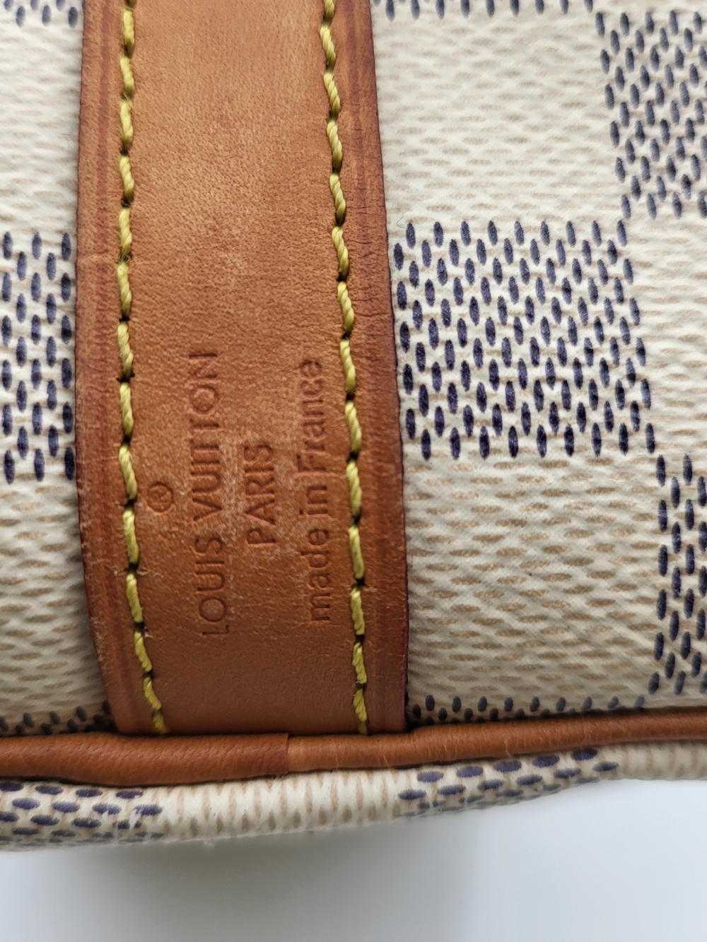 LOUIS VUITTON Damier Azur Speedy Bandouliere 25, Auth w/COA - Picture 7 of 16